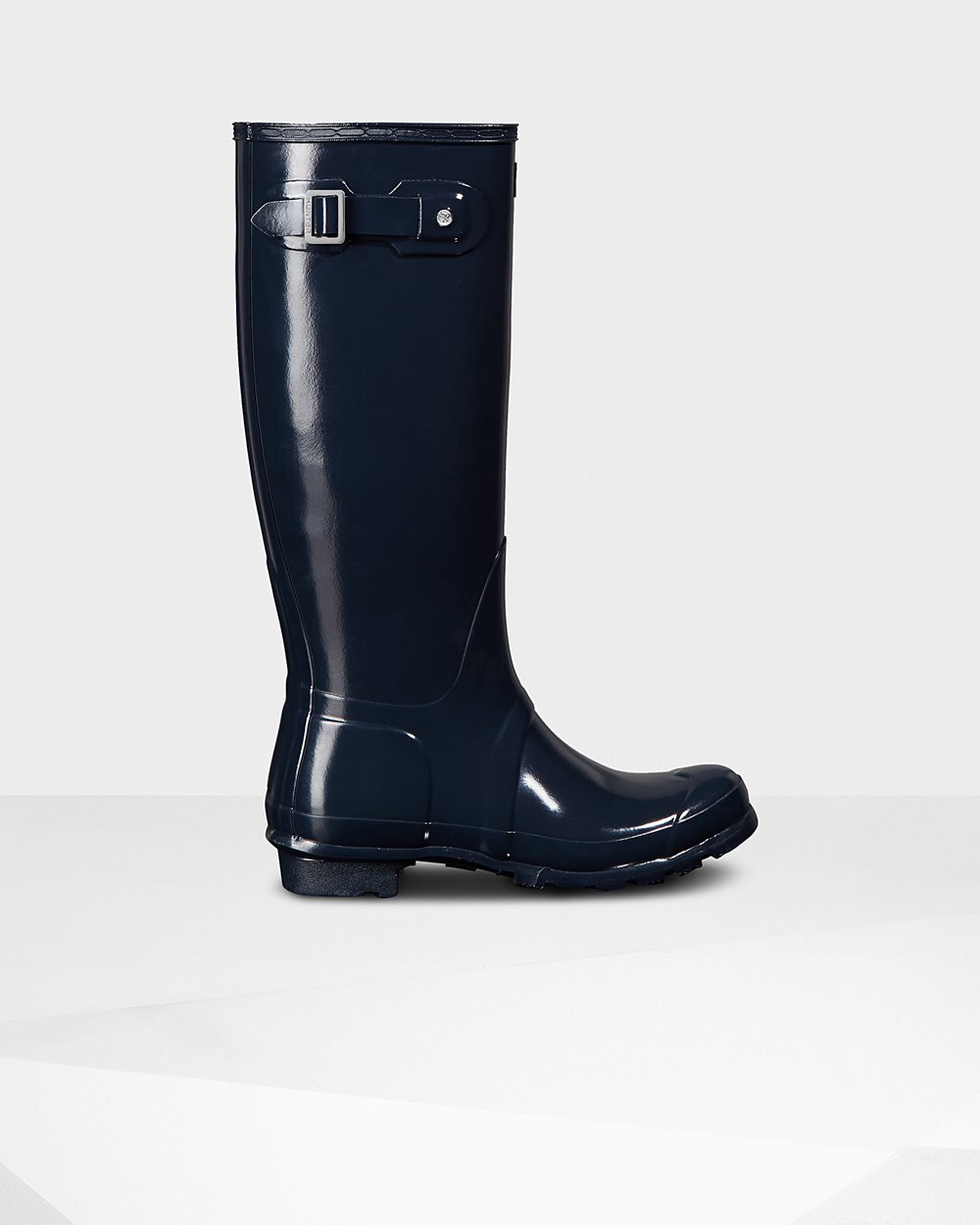 Galochas Altas Hunter Feminina Azul Marinho - Original Gloss - 98JKMQIBX